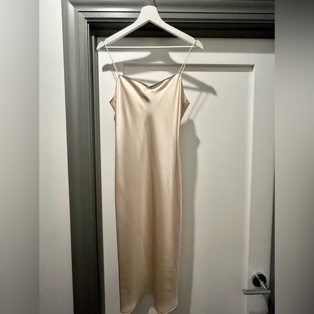 Theory Cream Midi Dress